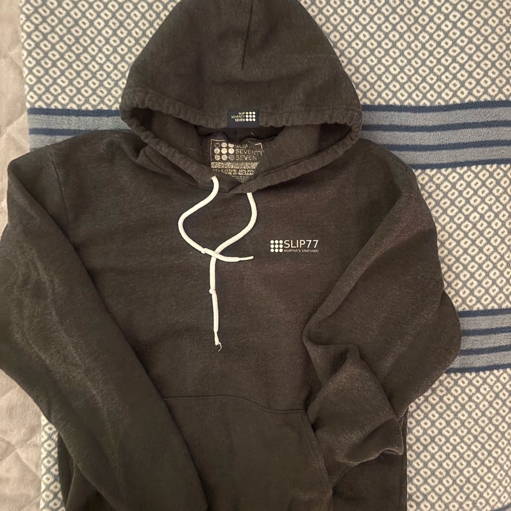 slip77 slate grey/black Hoodie (small)